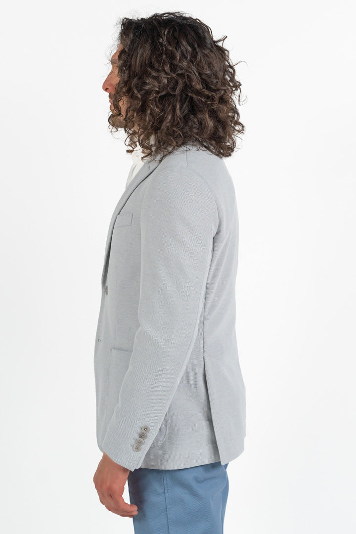 Giacca Sfoderata Slim Fit  Grigio Ghiaccio - Berti Mode Collection