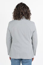 Giacca Sfoderata Slim Fit  Grigio Ghiaccio - Berti Mode Collection