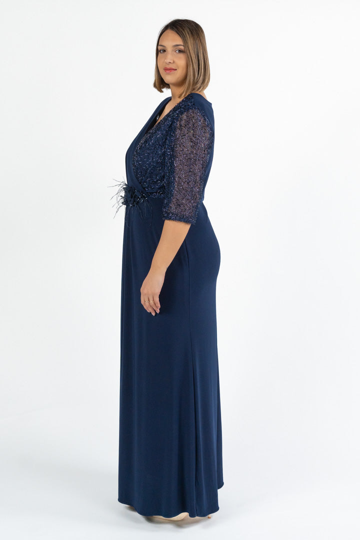 Abito con manica blu - Berti Mode Collection