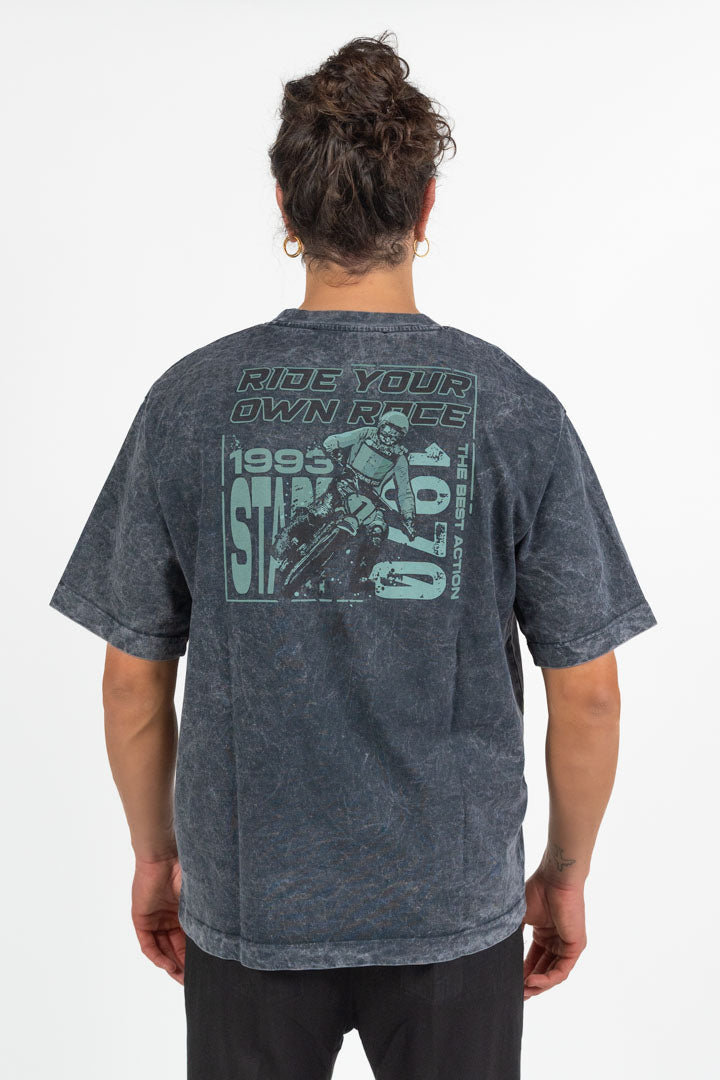 T-shirt Oversize Acid Wash - Patrizia Pepe