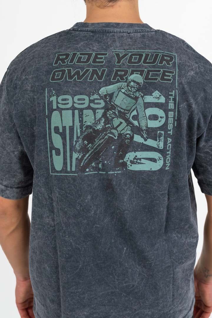 T-shirt Oversize Acid Wash - Patrizia Pepe