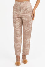 Completo Jacquard Floreale Top e Pantalone -Emme Marella
