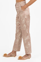 Completo Jacquard Floreale Top e Pantalone -Emme Marella