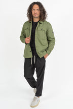 Overshirt in Cotone verde militare  – Barbour