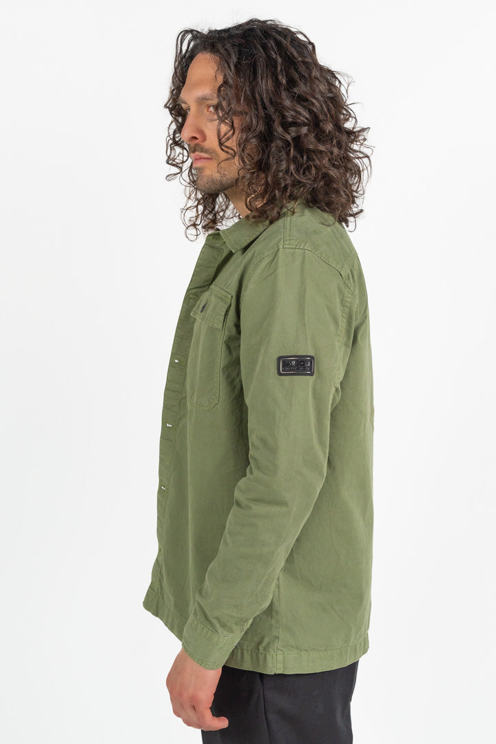 Overshirt in Cotone verde militare  – Barbour