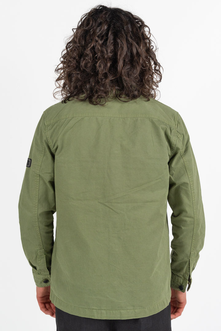 Overshirt in Cotone verde militare  – Barbour