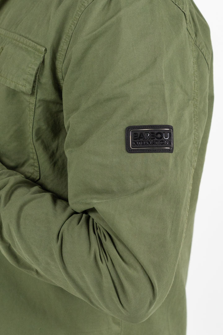 Overshirt in Cotone verde militare  – Barbour