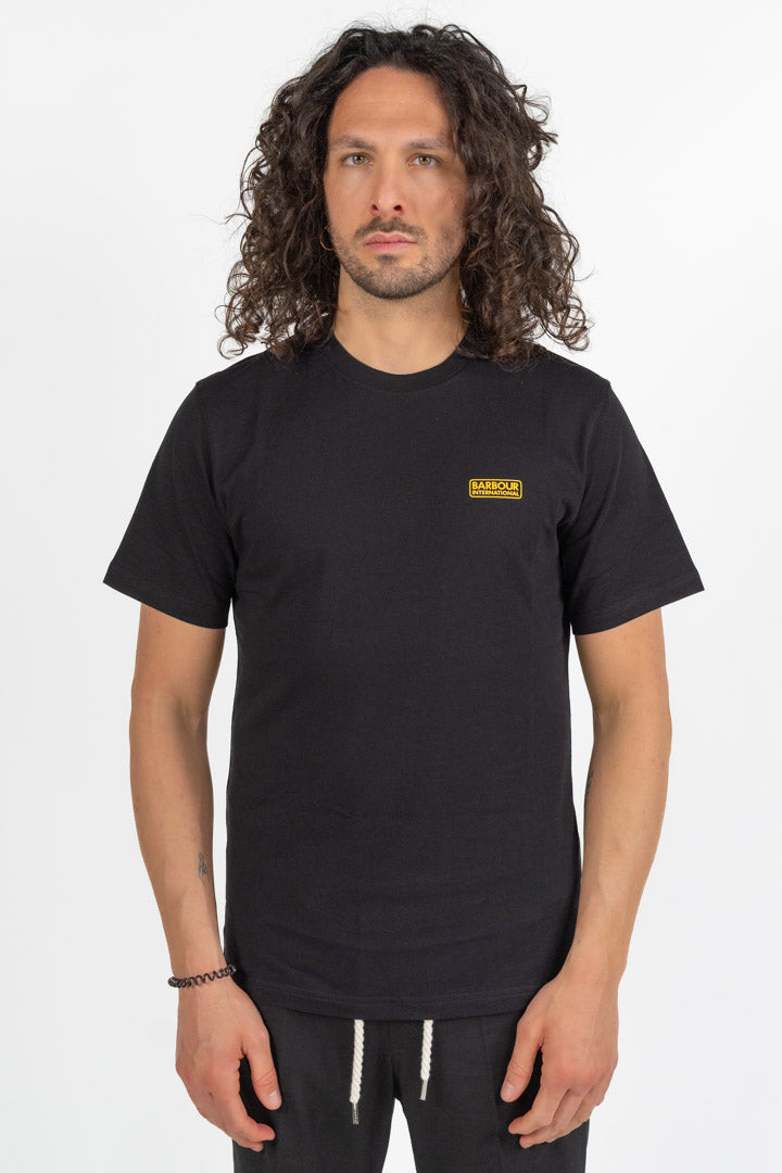 T-Shirt  in cotone nero - Barbour