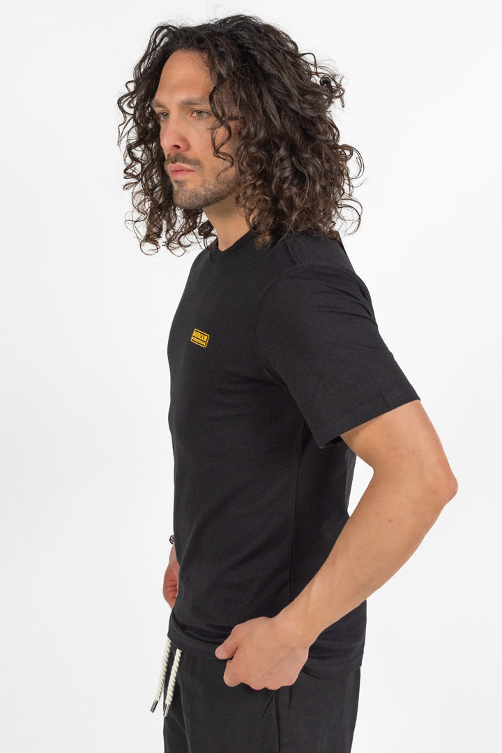 T-Shirt  in cotone nero - Barbour