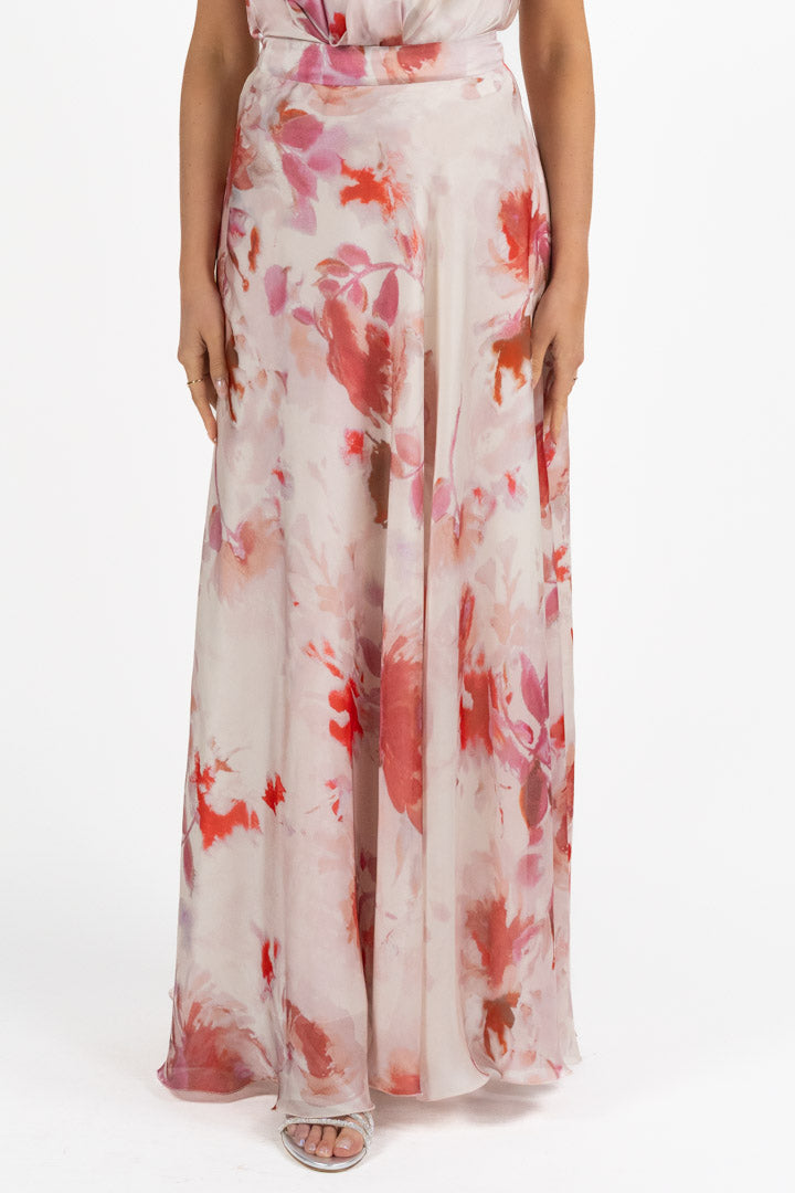 Gonna lunga con stampa floreale - Hanita