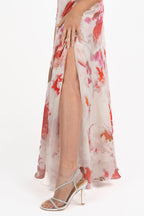 Gonna lunga con stampa floreale - Hanita