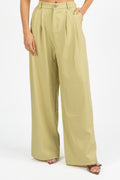 Pantalone Wide Leg Verde Salvia - Berti Mode Collection
