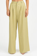 Pantalone Wide Leg Verde Salvia - Berti Mode Collection