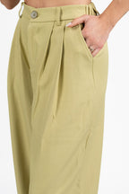 Pantalone Wide Leg Verde Salvia - Berti Mode Collection