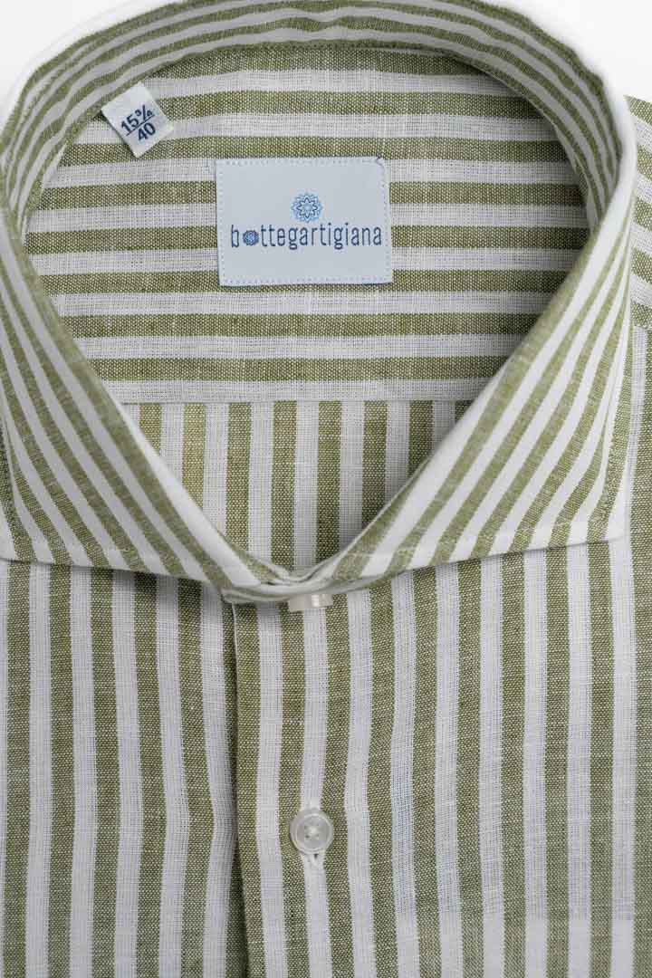 Camicia in Lino a Righe – Bottega Artigiana