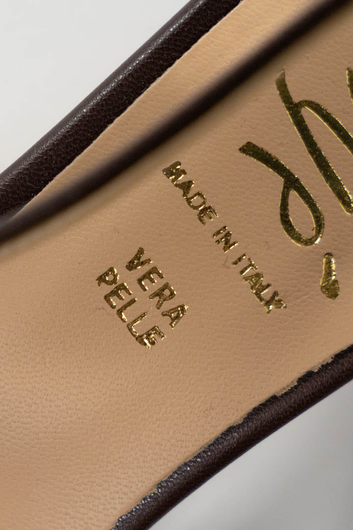 Décolleté Slingback Marrone Cioccolato - Ovye'