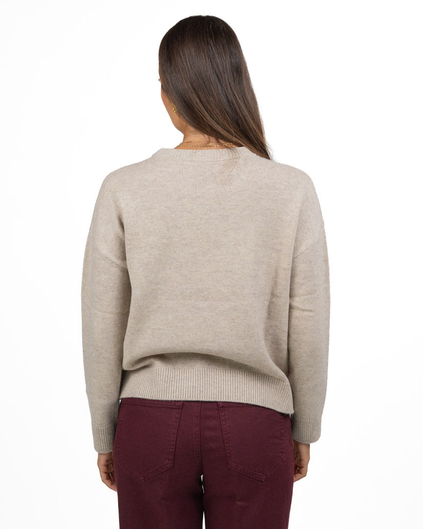 Maglione Girocollo con Ricami - Pennyblack