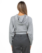 Body Felpa con Cappuccio e Logo Ricamato - Elisabetta Franchi