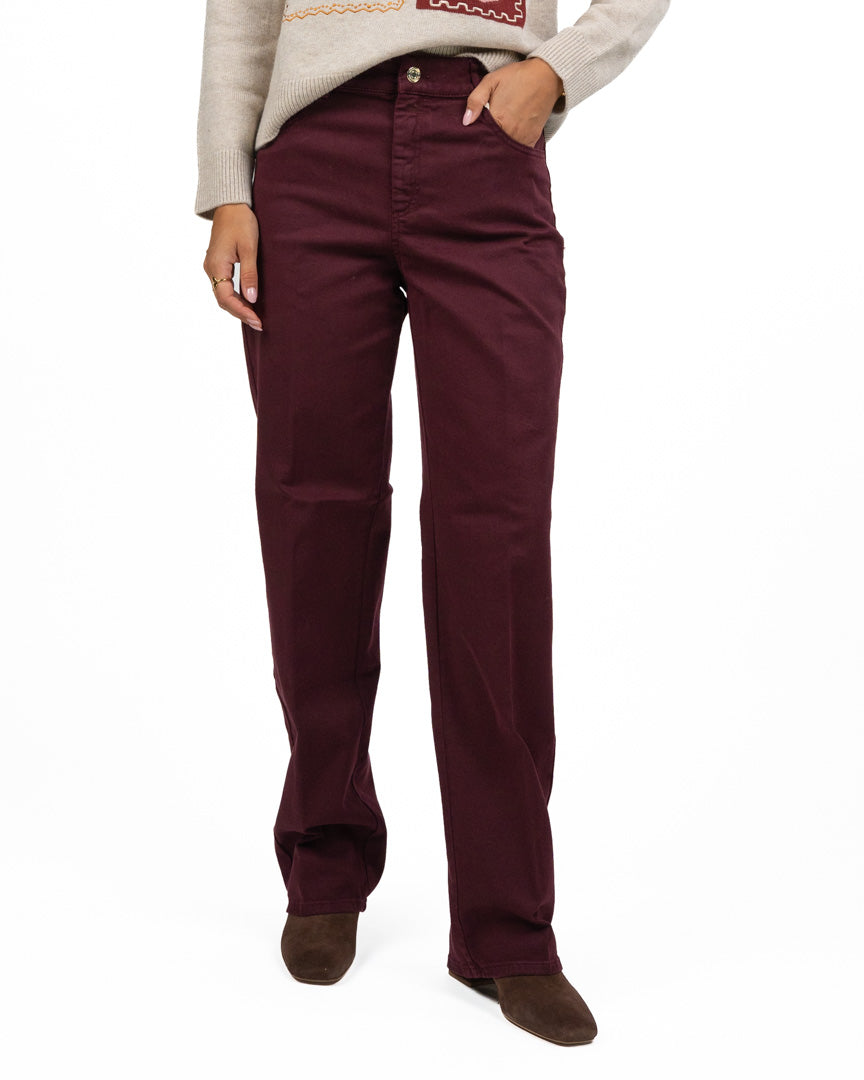 Jeans Straight-Leg in Denim Colorato - Pennyblack