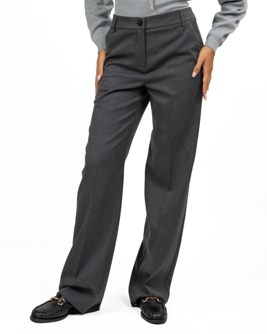 Pantalone Sartoriale a Gamba Larga Grigio Antracite - Emme Marella