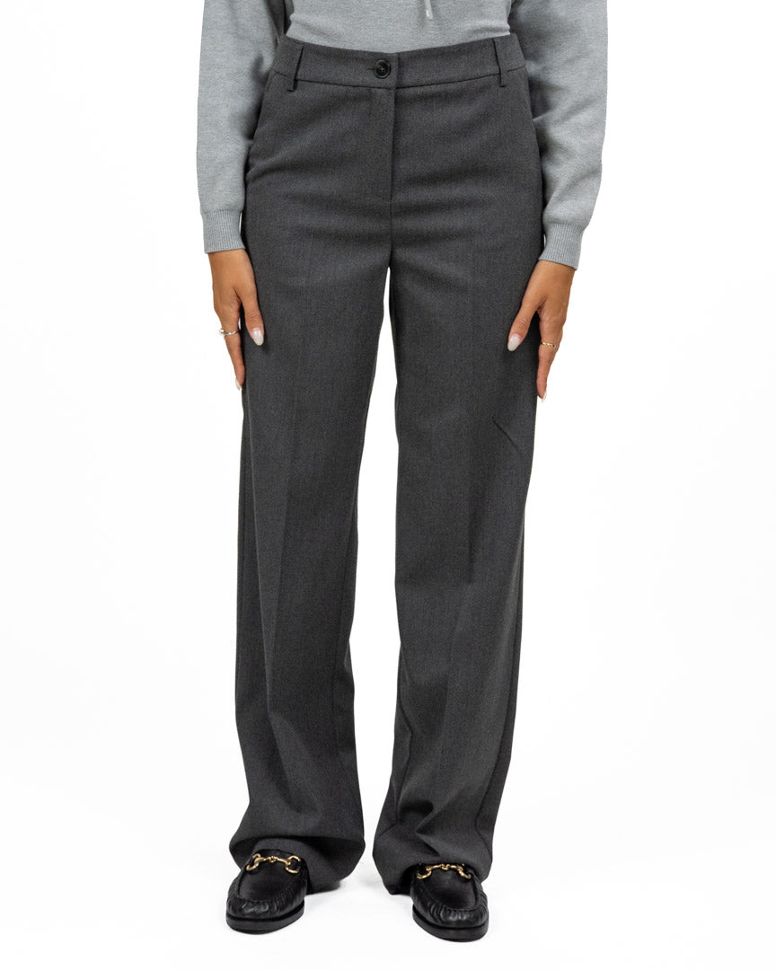Pantalone Sartoriale a Gamba Larga Grigio Antracite - Emme Marella