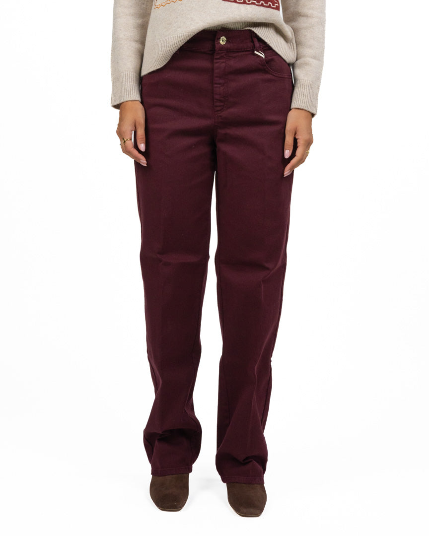 Jeans Straight-Leg in Denim Colorato - Pennyblack