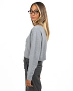 Maglione Cropped Grigio - Elisabetta Franchi