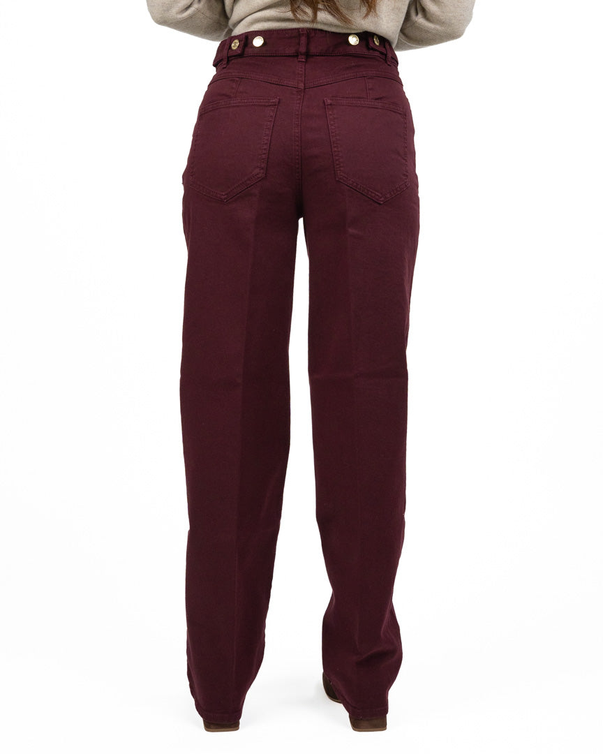 Jeans Straight-Leg in Denim Colorato - Pennyblack