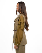 Gilet Sartoriale Monopetto Verde Oliva - Marella