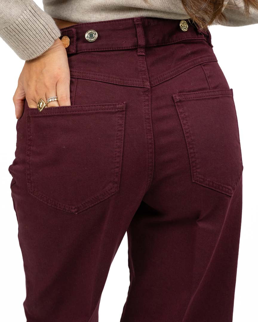 Jeans Straight-Leg in Denim Colorato - Pennyblack