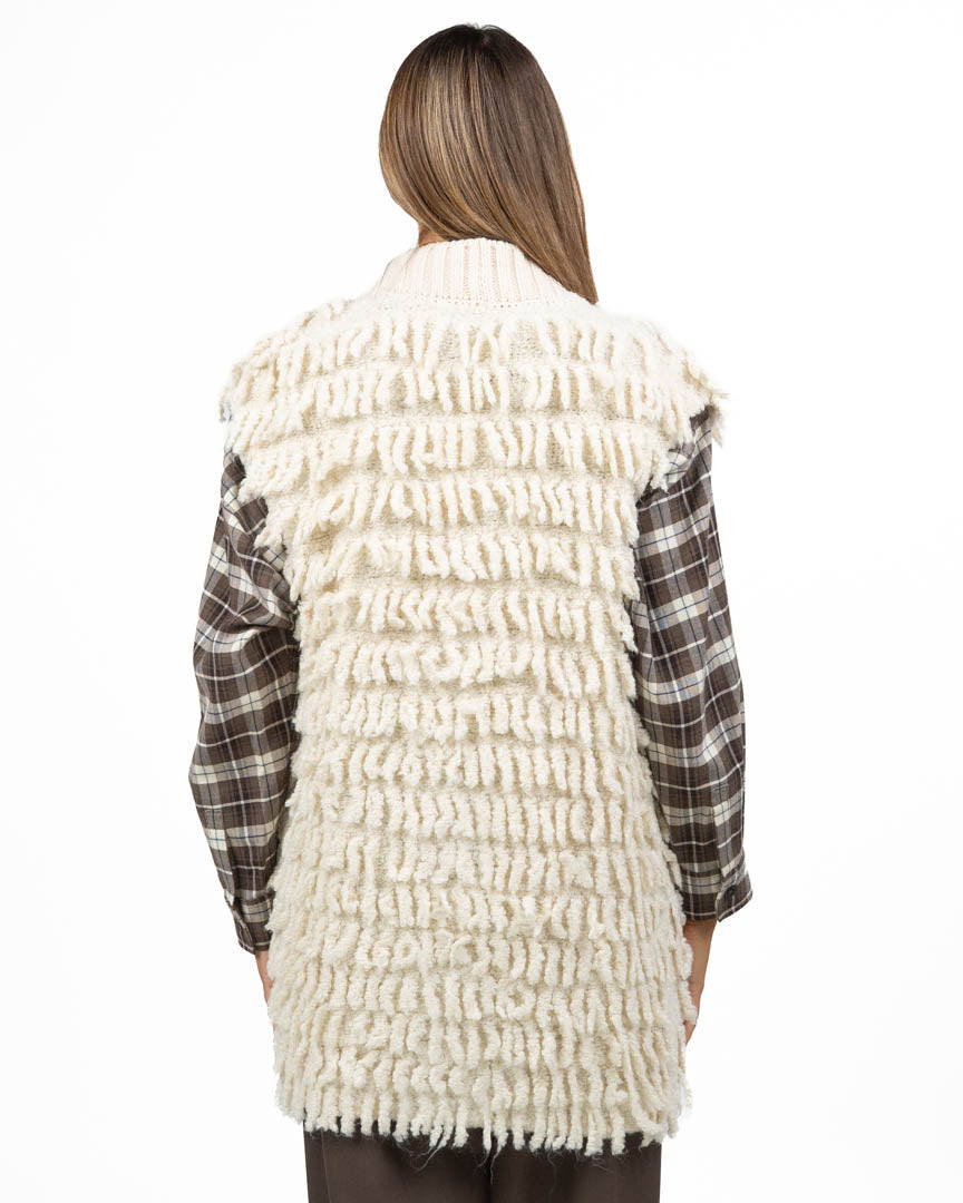 Gilet Lungo in Maglia con Frange - Have One