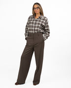 Camicia a Quadri Marrone - Weekend Max Mara