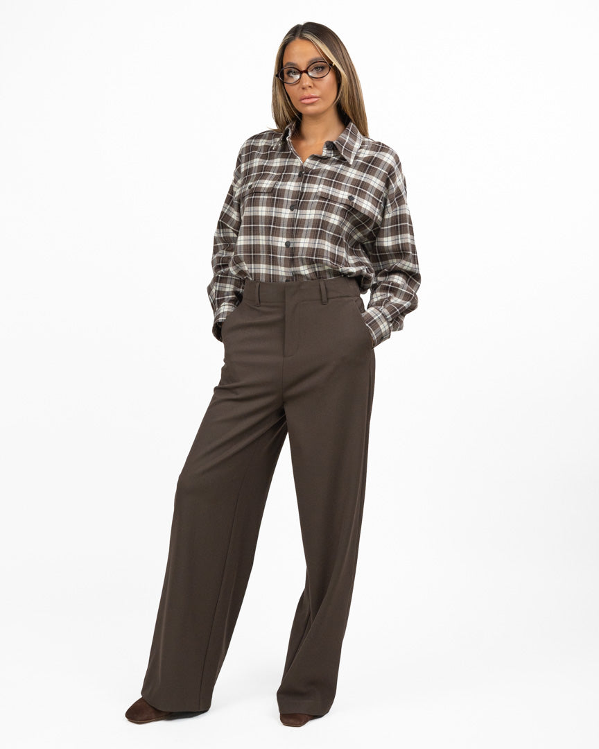 Camicia a Quadri Marrone - Weekend Max Mara