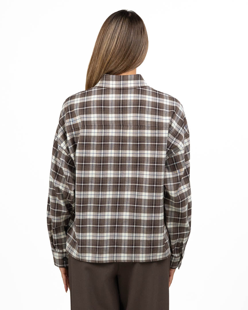 Camicia a Quadri Marrone - Weekend Max Mara