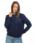 Maglione Girocollo a Trecce con Logo Ricamato - Roy Roger's