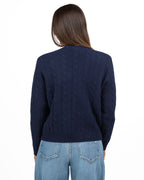 Maglione Girocollo a Trecce con Logo Ricamato - Roy Roger's