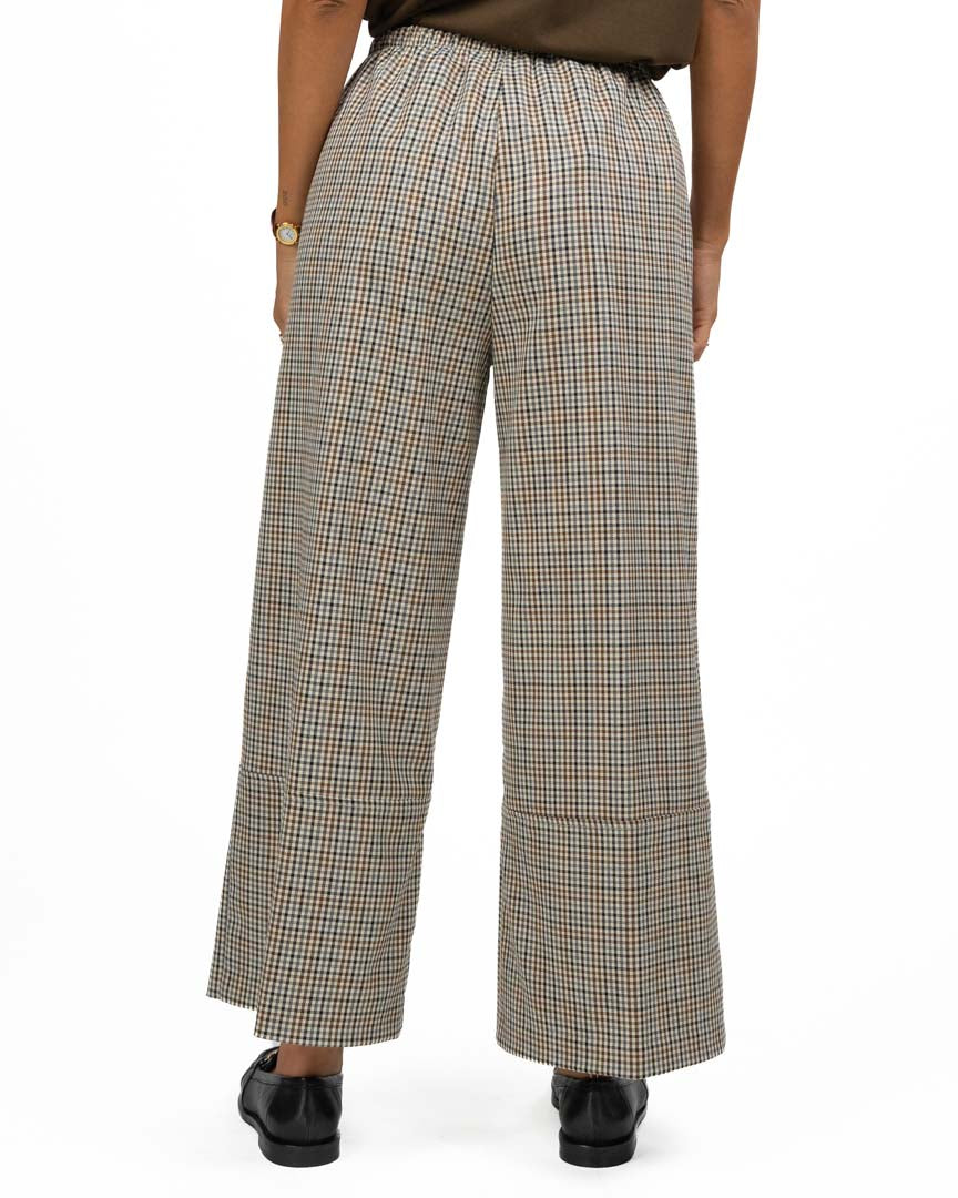 Pantaloni Palazzo A Quadri - Jurere