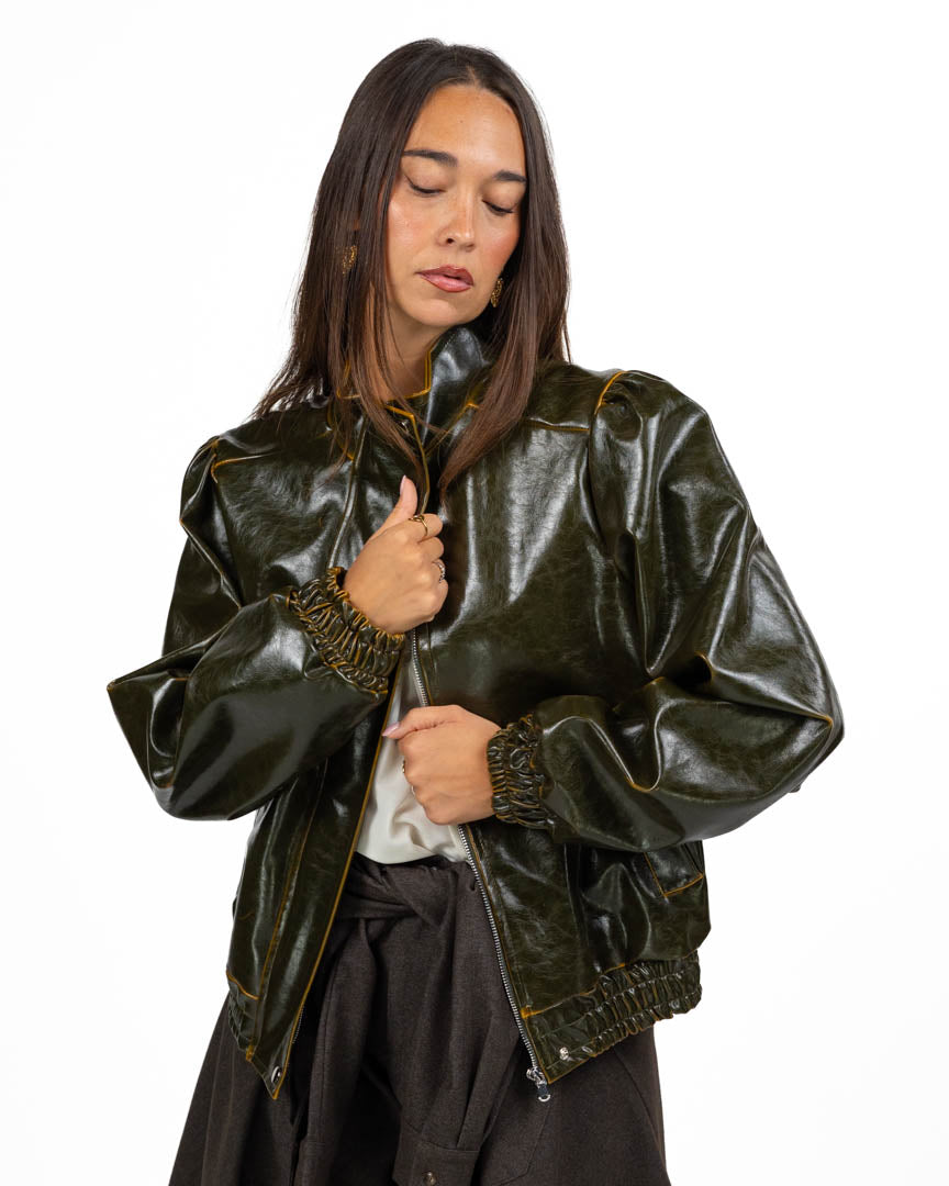 Bomber in Ecopelle Effetto Vintage - Have One