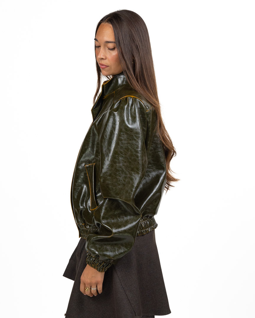 Bomber in Ecopelle Effetto Vintage - Have One