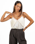 Canotta con Spalline Sottili e Pizzo - Twinset