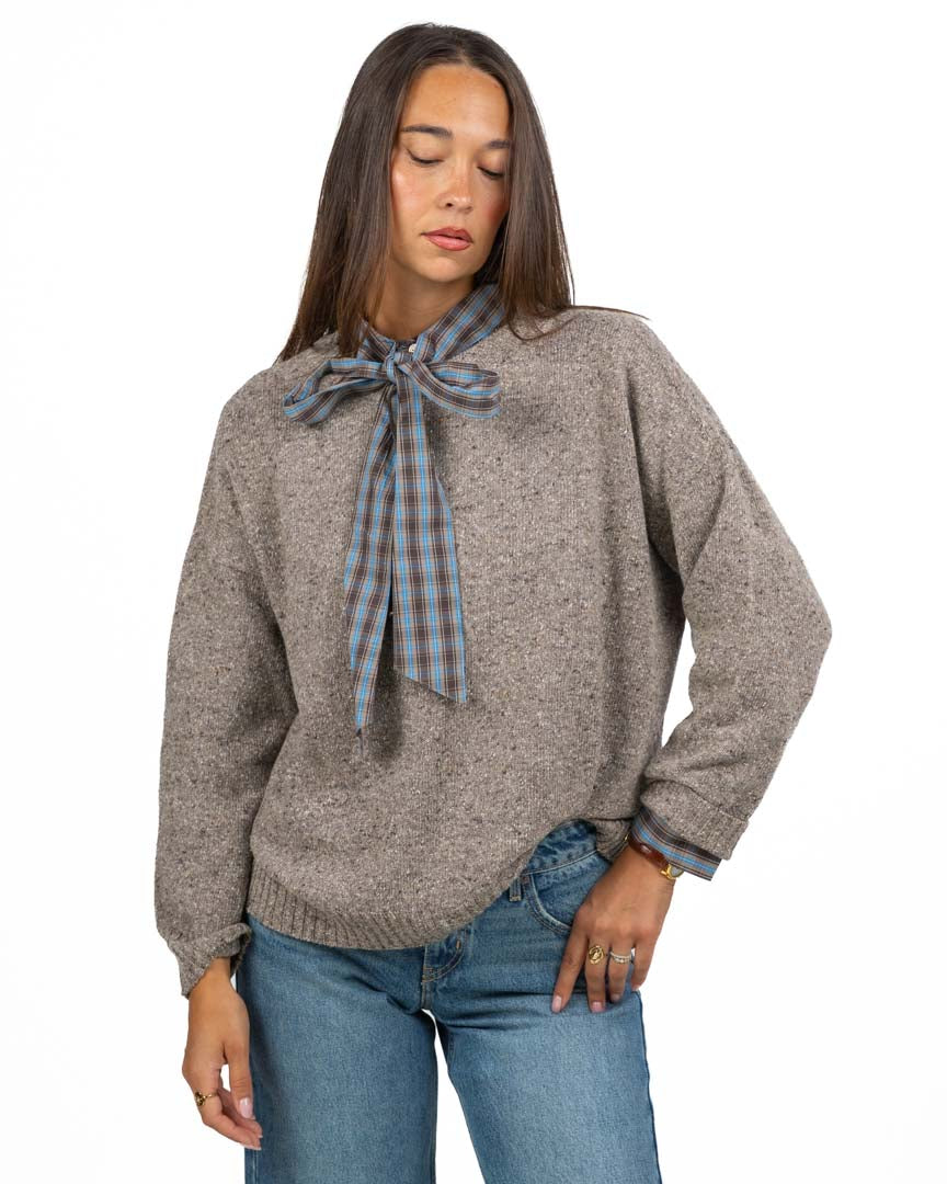 Maglione Girocollo in Lana Shetland Tweed - Weekend Max Mara