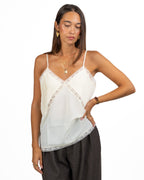 Canotta con Spalline Sottili e Pizzo - Twinset