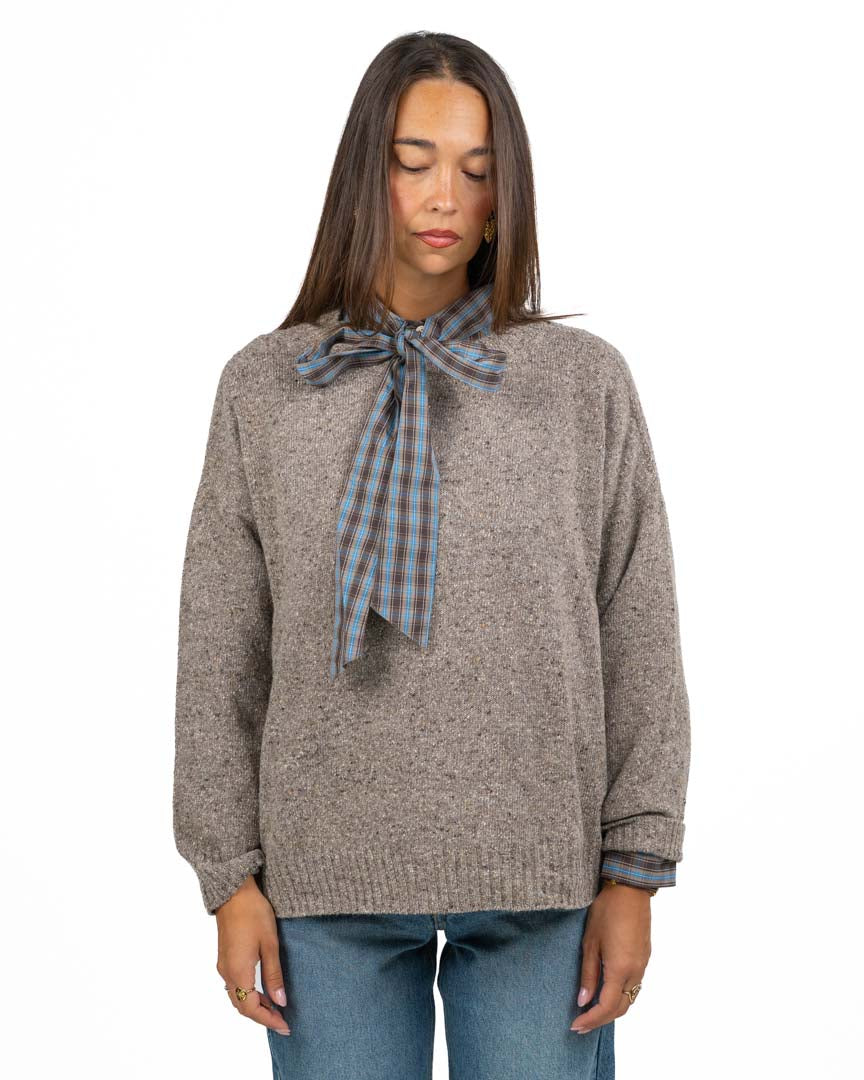 Maglione Girocollo in Lana Shetland Tweed - Weekend Max Mara
