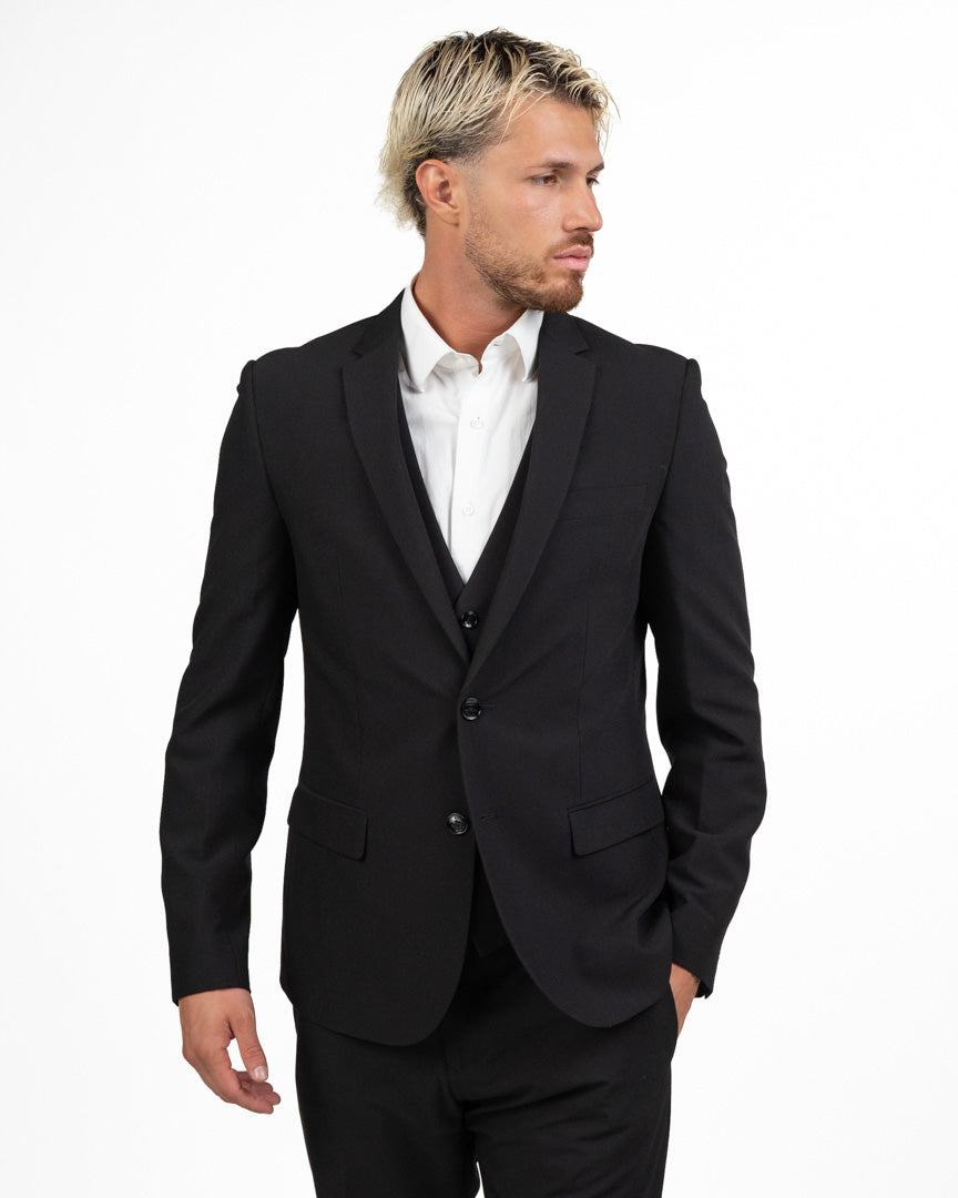 Completo Nero Regular Fit con Gilet - Antony Morato