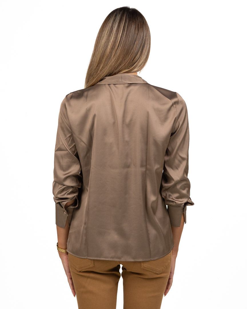 Camicia in Satèn con Volant - Emme Marella