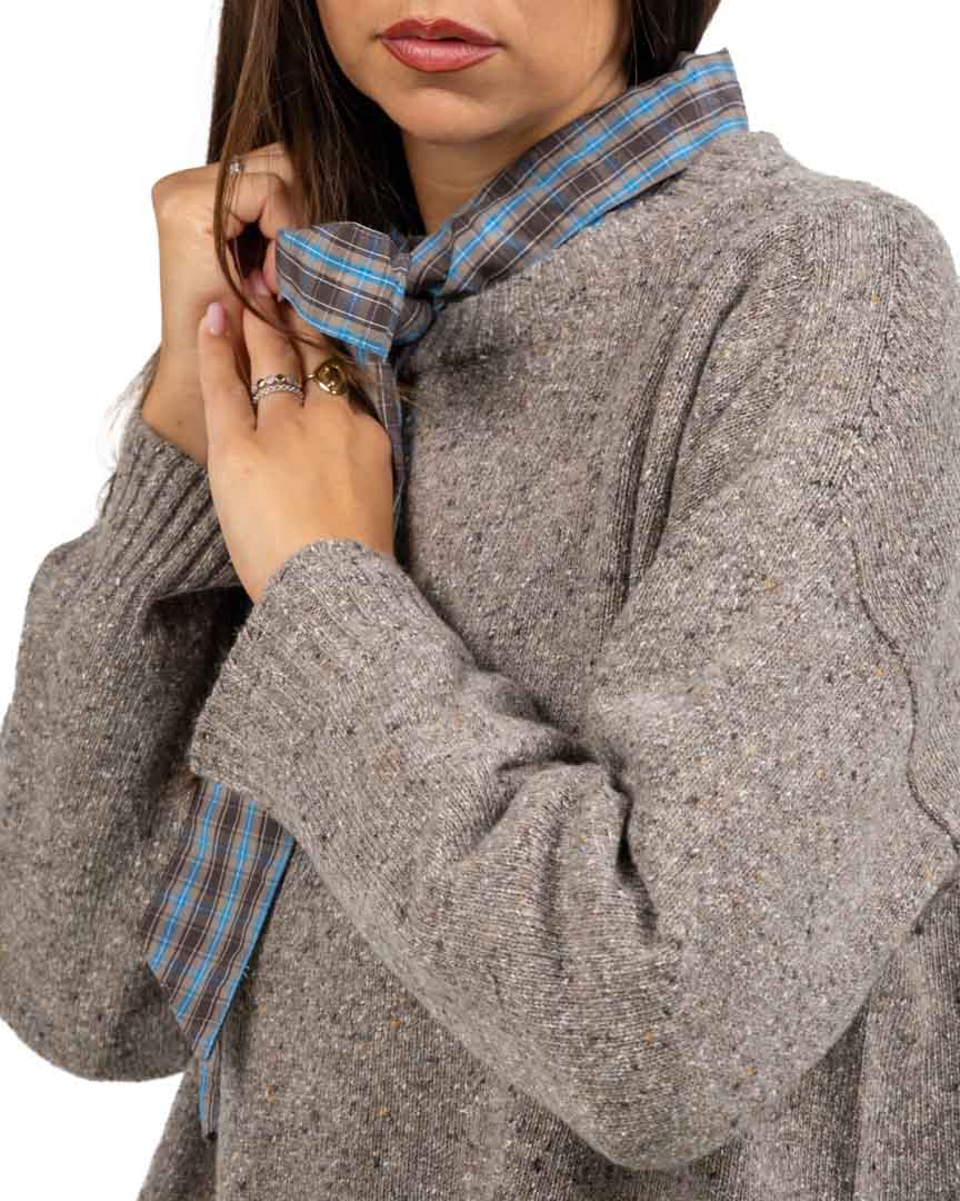 Maglione Girocollo in Lana Shetland Tweed - Weekend Max Mara