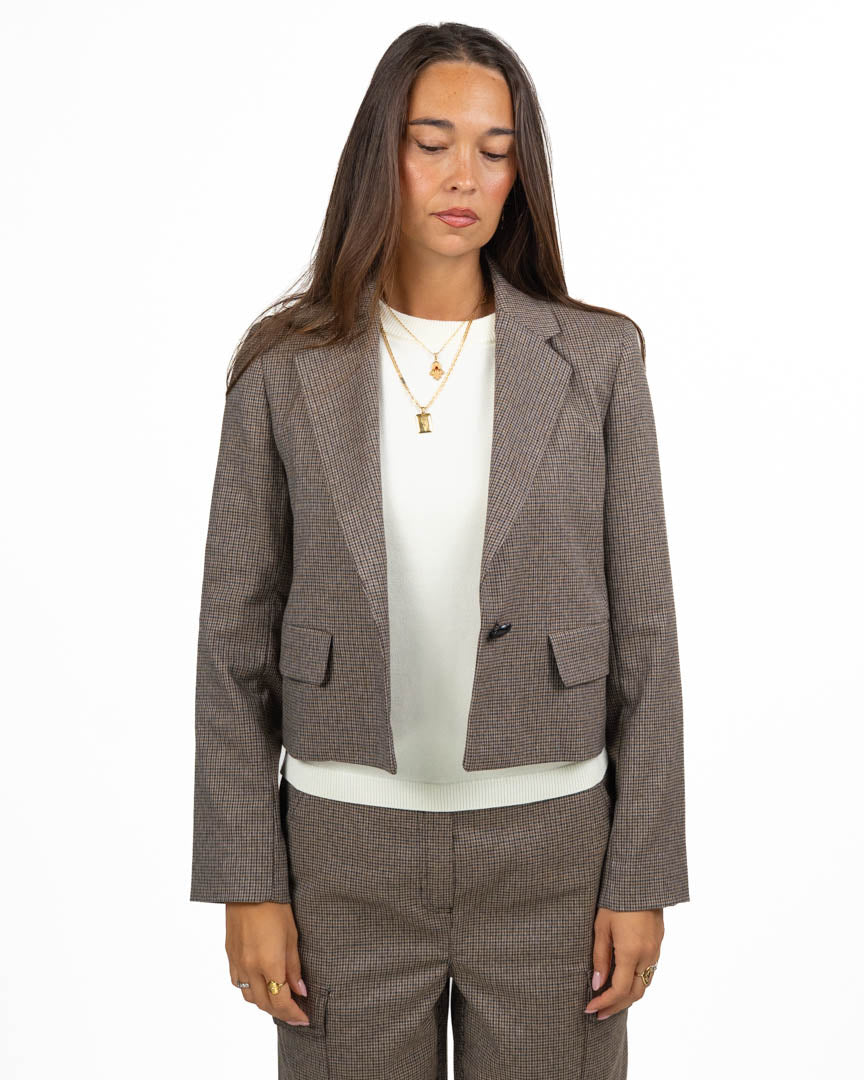 Giacca Cropped a Quadretti - Emme Marella