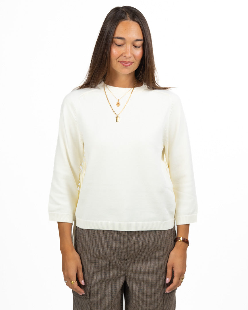 Maglia Girocollo con Frange - Emme Marella