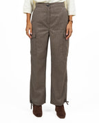 Pantaloni Cargo Macro-Check con Coulisse al Fondo - Emme Marella