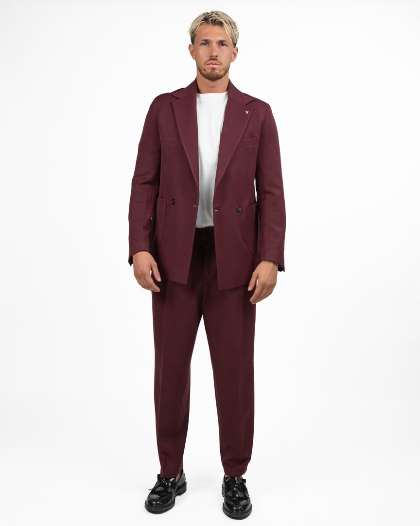 Abito Sartoriale Oversize Burgundy - Berna